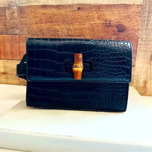 NWOT Fawn Design Limited Edition Croc Embossed Waist Bag